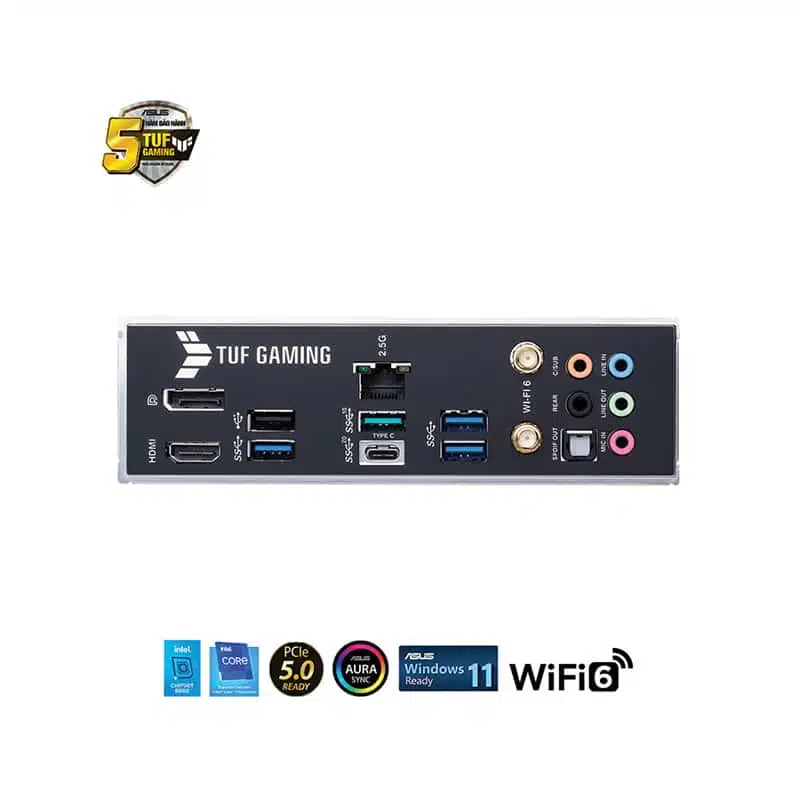 Cổng cắm kết nối của Mainboard Asus TUF Gaming B660-Plus Wifi D4