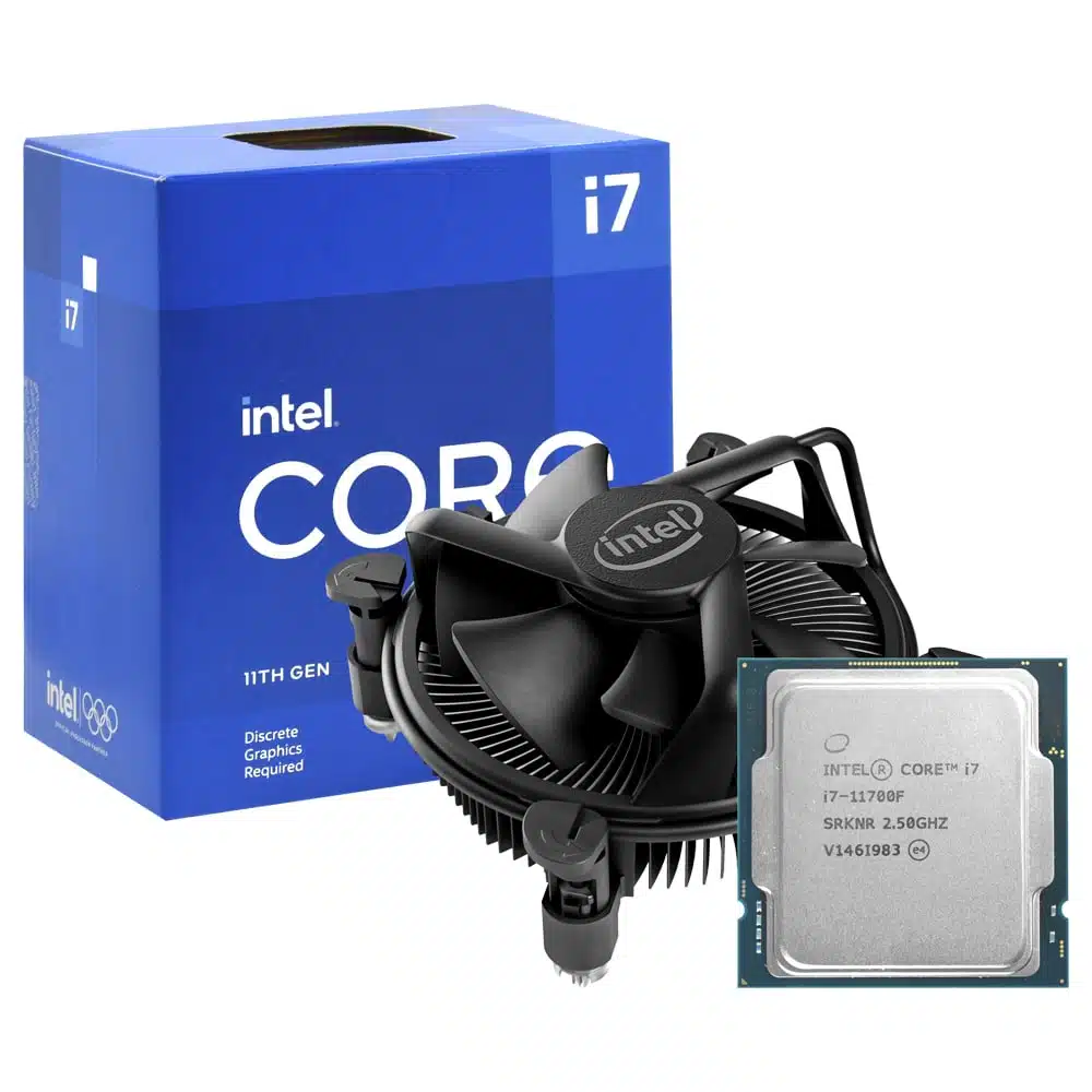 Intel Core i7 11700F 8 nhân 16 luồng là dòng CPU Intel có hậu tố F giá rẻ