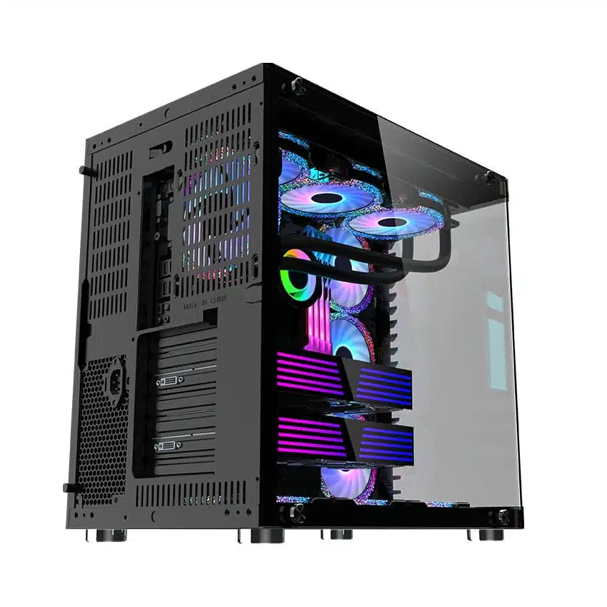 Vỏ Case MIK LV07 BLACK (Mid Tower/ Màu Đen) - Protech Computer 