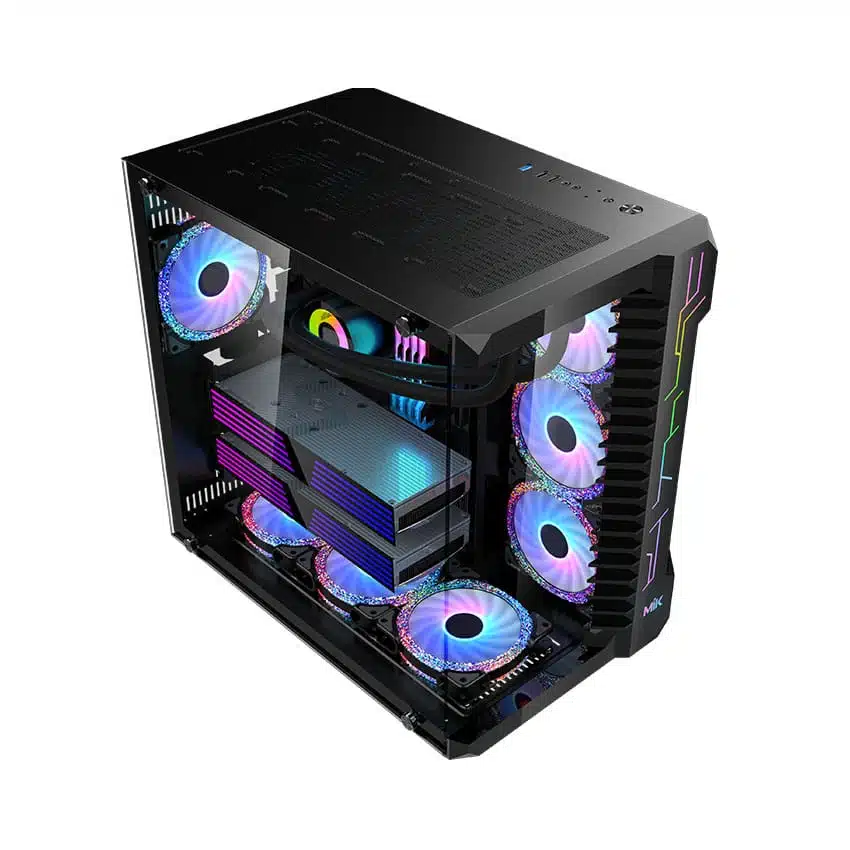Vỏ Case MIK LV07 BLACK (Mid Tower/ Màu Đen) - Protech Computer 