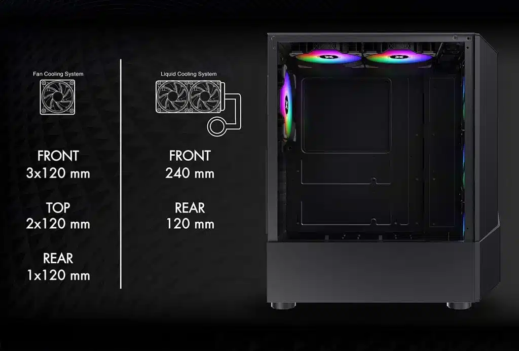 Case XIGMATEK Infinity 1F (1 fan RGB) - Protech Computer