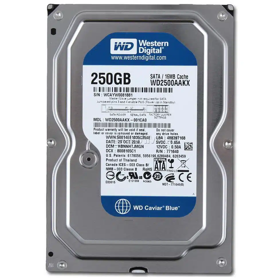Ổ Cứng HDD Western Digital WD Blue 250GB 3.5 inch SATA 3 - Protech Computer