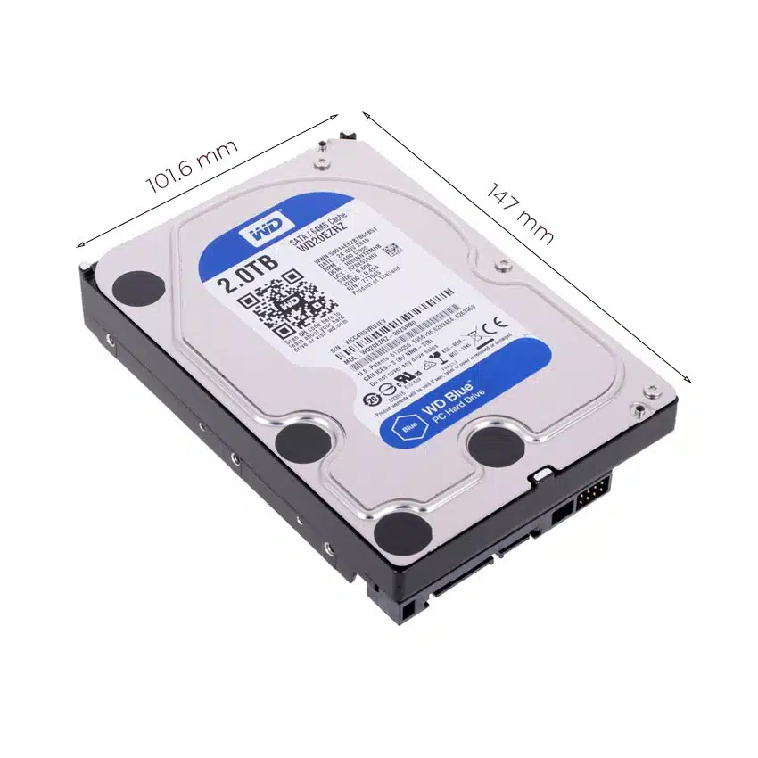 Ổ Cứng HDD Western Digital WD Blue 2TB 3.5 - Protech Computer