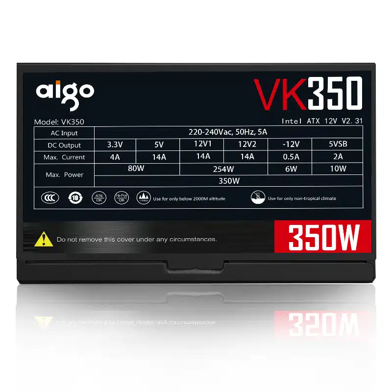 Nguồn máy tính Aigo VK350 350W - Protech Computer