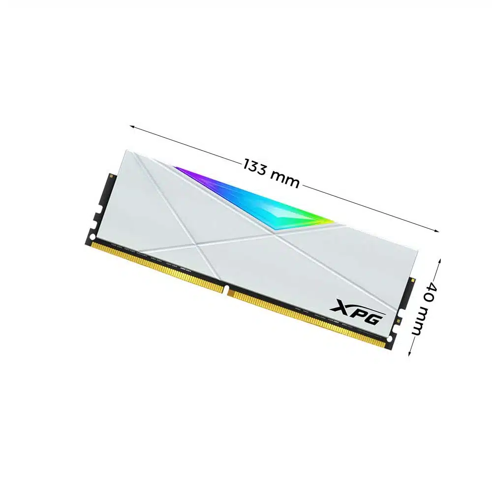 Ram Adata Spectrix D50 RGB White 16GB (1x16GB) DDR4 3200Mhz Có Tản Nhiệt Màu Trắng - Protech Computer