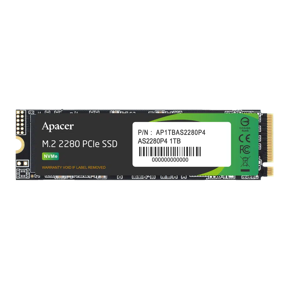 Ổ Cứng SSD Apacer AS2280P4 Dung lượng 1TB Form M.2 NVMe - Protech Computer