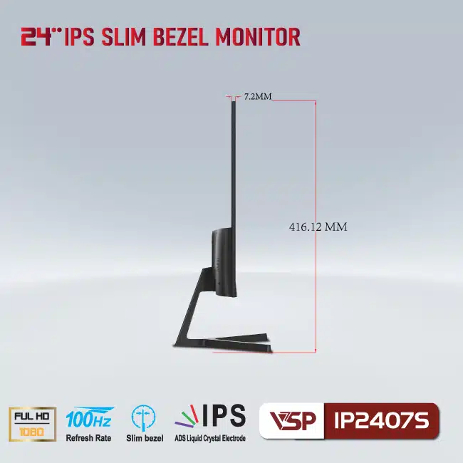 Màn hình VSP IP2407S 24 inch IPS/100Hz/FHD - Protech Computer
