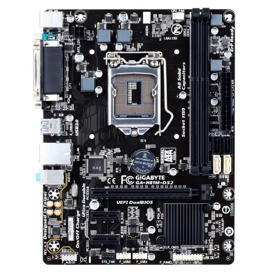 Mainboard Gigabyte H81M-DS2 Socket LGA1150 DDR3 - Protech Computer