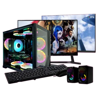 Protech Computer|Full bộ Gaming PC 2 màn hình (H510M-H/M.2 SE/ Core i5-10400F/ Ram 16Gb/ GTX 1660S/ M.2 256Gb/ Nguồn 650W/ Tản A6300/ Màn VSP 24” 100Hz x2)