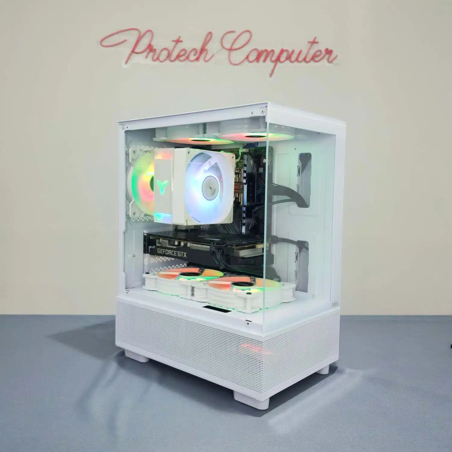 PC vỏ case Mik Aether White - Protech Computer