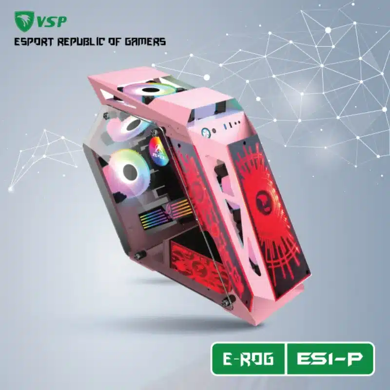 PC chơi game màu hồng VSP E-ROG ES1 GAMING