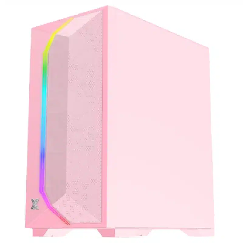 PC chơi game màu hồng dùng case XIGMATEK GEMINI PINK II 3FB