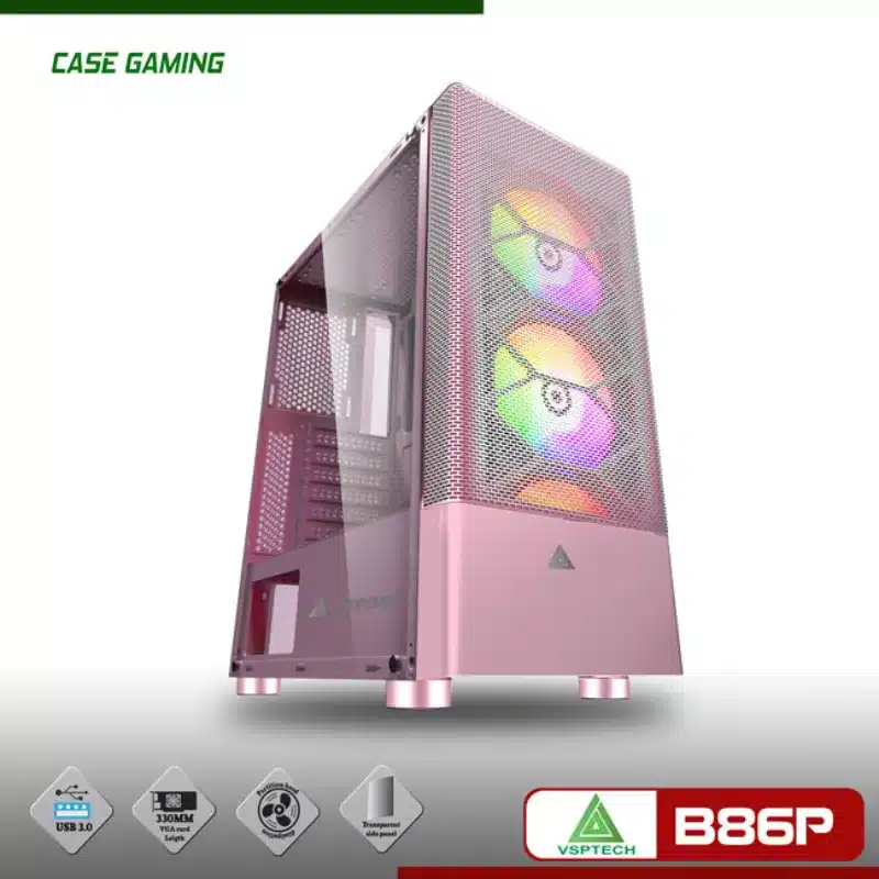 Máy tính chơi game màu hồng VSP B86